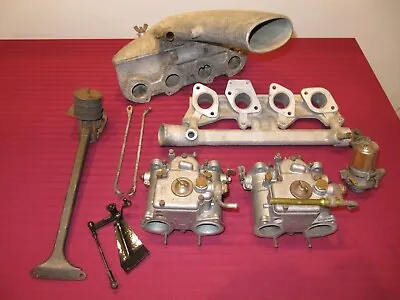 Alfa Romeo 1600 Weber 40 DCOE 24 Carb Set-Up Intake Plenum 105.02.08.210.02 • $2499