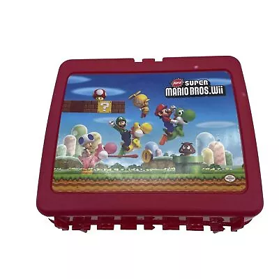 NEW SUPER MARIO BROS Wii Collectible Plastic Lunch Box Nintendo 2009  VGC • $29.99