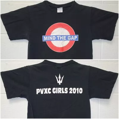Mind The Gap London Underground PVXC Girls 2010 Trident Symbol Tee Small Black • $9.99