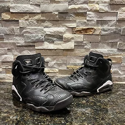 Nike Air Jordan 6 Black Cat Black White 384664-020 Size 10.5 • $84.99