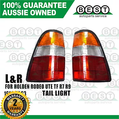 Pair LH+RH Tail Light Rear Lamp Amber For Holden Rodeo TF R7 R9 98-02 • $74.25