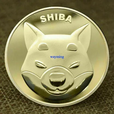 $6.92 • Buy Shiba Inu SHIB Cryptocurrency Virtual Currency Gold Plated Coin BITCOIN Souvenir
