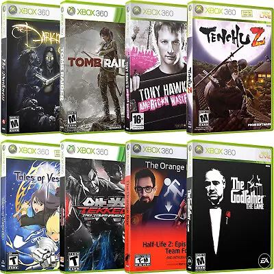 Replacement Xbox 360 T Covers & Cases New NO GAME OR MANUAL!! • $9.75