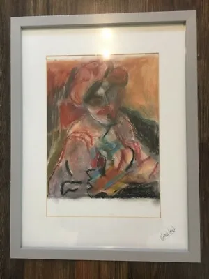 £90 • Buy Original Vintage Abstract Oil Painting Michael French Signed Modernist 