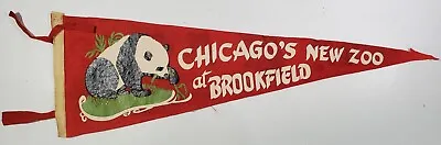 Pennant Chicago's New Zoo At Brookfield 9  X 26  Felt Vintage • $12.99