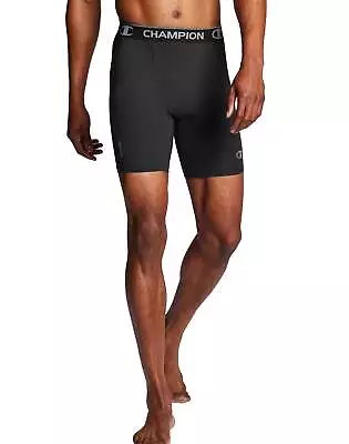 Men's Gym Shorts Champion Power Flex Solid Compression Train Athletic 6  Boxer • $13.49