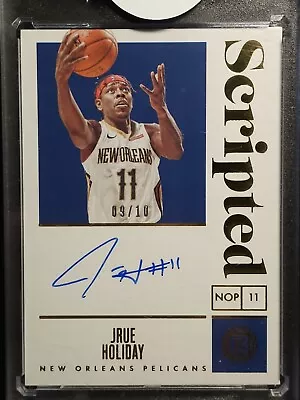 2019-20 Panini Encased Scripted Gold #/10 Jrue Holiday #SS-JHD • $88