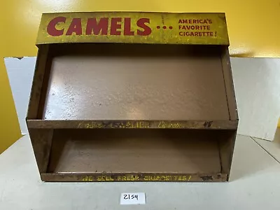 Camels American Cigarette Metal Store Display Shelves Vintage 21S4 • $400