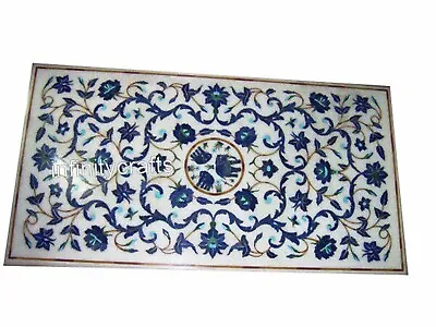 Marble Dining Table Top Inlaid With Lapis Lazuli Stone Resturant Table For Hotel • $1926.95