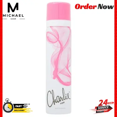 Best Charlie Pink Body Fragrance Fresh Travel Size Spray - 75ml • £2.40