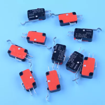 10pcs V-156-1C25 Micro Limit Switch Roller Momentary SPDT Snap Action • $8.64