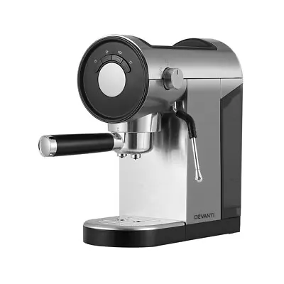 Devanti Coffee Machine Espresso Maker 20 Bar Milk Frother Cappuccino Latte Cafe • $107.87