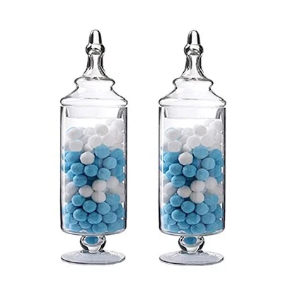 £40.78 • Buy Glass Apothecary Jars Clear Elegant Storage Jar Decorative Candy Buffet Jars ...