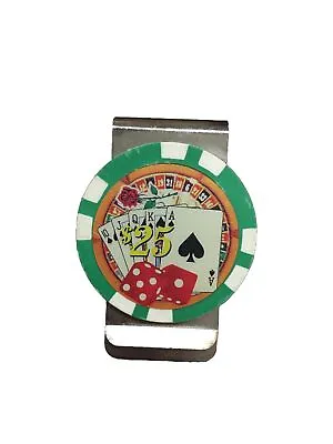 $25 Poker Chip Money Clip • $4.99