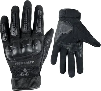 Motorcycle Gloves Full Finger Touchscreen Motorbike Riding Gloves For Men Women • £12.99