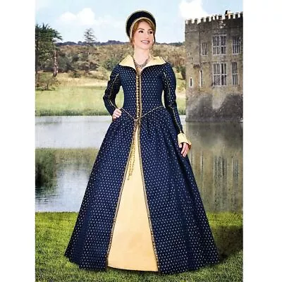 £155 • Buy Mary Queen Of Scots Blue Tudor Dress Theatre Costume Medieval Re-enactment