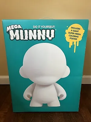 Kidrobot 18” Glossy Blue Mega Munny DIY Blank Toy 2012 Designer Vinyl New Sealed • $249.95