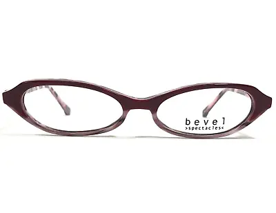 Bevel Petite Eyeglasses Frames 3555 COL.RPM Red Pink Round Cat Eye 49-16-135 • $139.99