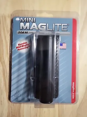 Maglite AM2A026 Black Plain Leather Mini-Mag Flashlight Holder Holster • $6.99