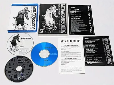 Metal Gear Solid 4 Guns Of The Patriots Blu-Ray DVD & Music CD Soundtrack • $18.95