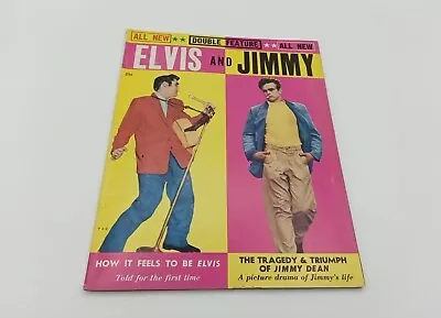 ELVIS AND JIMMY Magazine 1956 Elvis Presley Photos James Dean Comic Story • $240