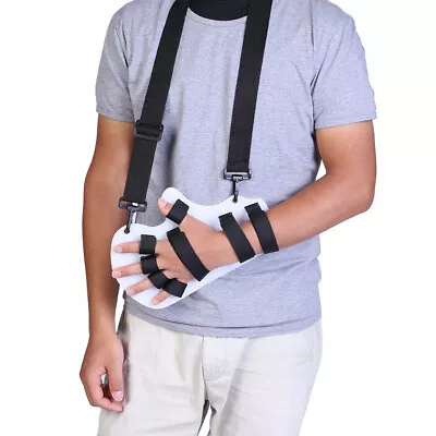 Finger Orthotics Fingerboard With Sling Stroke Hand Splint Training Support REL • £13.13