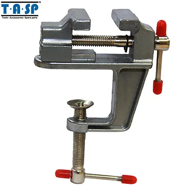 Mini Aluminium Table Vise With Clamp For Jewellers Crafts DIY Model Building • $8.99