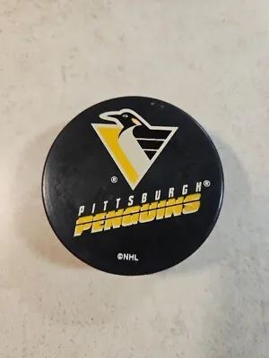 Pittsburgh Penguins Vintage 1990s Robo Pens Logo Souvenir Puck • $14.99