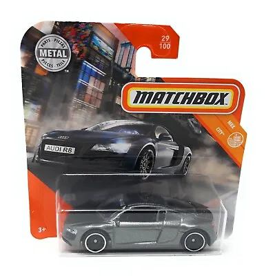 Matchbox No 29 Audi R8 Gray Short Blister Card MBX Superfast 2020 • $5.99