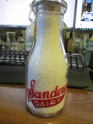 $9.99 • Buy Miami County, Ohio Sanders Dairy TRPP Milk Bottle OH O