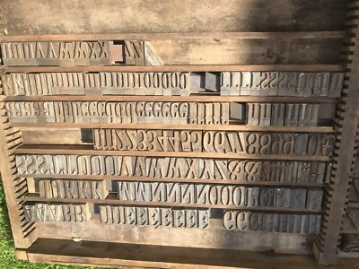 £250 • Buy Original Vintage Wooden Letterpress Printers Block Letter