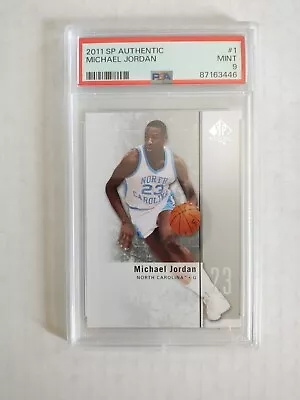 2011 SP Authentic Michael Jordan #1  PSA 9  North Carolina Tar Heels • $29.99
