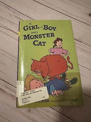 A Girl A Boy And A Monster Cat By Gauthier Gail • $4.21
