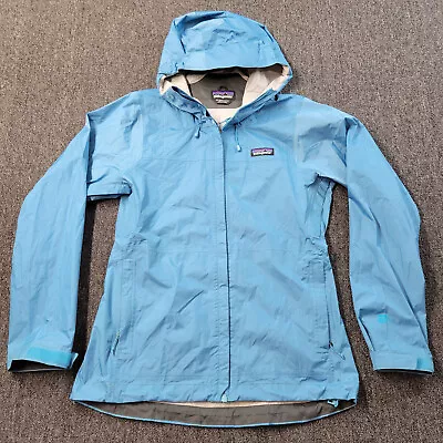 Patagonia H2No Rain Jacket Womens XS Blue Torrent Shell Full Zip Hooded Nylon • $49.99