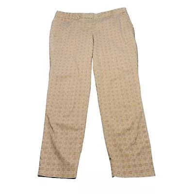 J Crew City Fit Pants Women's Size 6 Geometric Print Tapered Stretch • $14.99