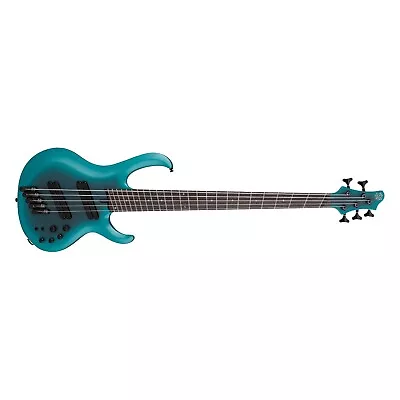 Ibanez BTB605MS 5-String Bass Cerulean Aura Burst Matte + Ibanez Case BRAND NEW • $1299.99