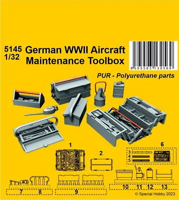 CMK 1/32 WWII German Aircraft Maintenance Toolbox • $26.95