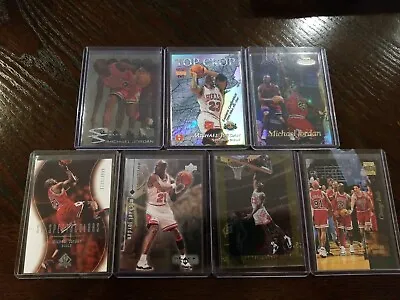 Michael Jordan Lot - Top Crop Topps Gold Label Slick Silver - 7 Card Lot • $799.95