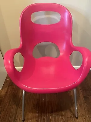 Hot Pink MCM Retro Chair UMBRA By KARIM RASHID Office Y2K SET DESIGN • $212.49