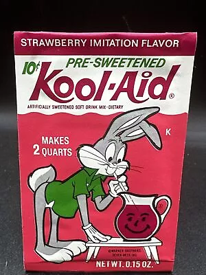 Vintage Packet Kool-Aid STRAWBERRY IMITATION FLAVOR BUGS BUNNY 2 MUGS OFFER • $24.99