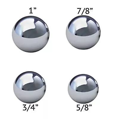 Set Of 4 Coin Ring Making Steel Balls - Assortment Of 1  7/8  3/4  & 5/8  • $3.79