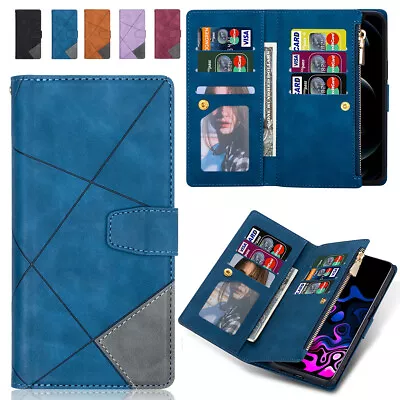 For Samsung S22 S21 S20 Ultra S10 S9 S8 Plus Case Leather Wallet Card Flip Cover • $11.86