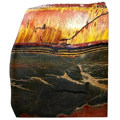 Marra Mamba Tiger Eye Banded Iron Formation Polished Slab Australia 641g • $64.58