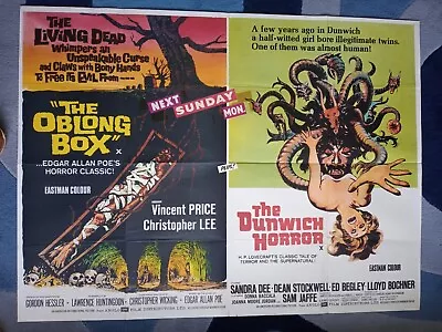 THE OBLONG BOX  /  DUNWICH HORROR   Quad Poster • £150