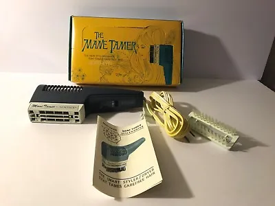 NOS Vintage Mid Century The Mane Tamer Hair Styler Dryer By Northern Orig Box B5 • $49.14