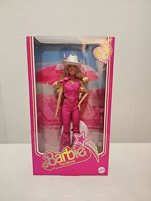 BARBIE The Movie Collectible Doll Margot Robbie Pink Western Outfit • $69.99