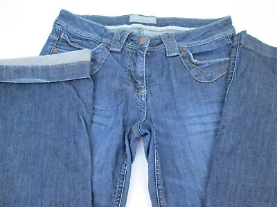 Dorothy Perkins Wide Leg 5 Pocket Size 10 Jeans/dark Wash Flared • £5.70
