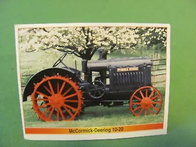 Vintage Farm & Ranch Living McCormick-Deering 10-20 Collector's Card. 1997. • $0.99