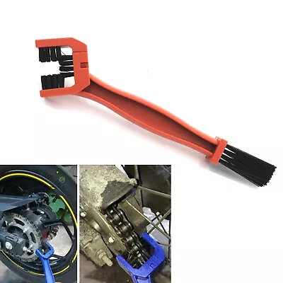 Cycling Motorcycle Bike Portable Gear Chain Brush Grunge Cleaner Cleaning Tool • $15.99