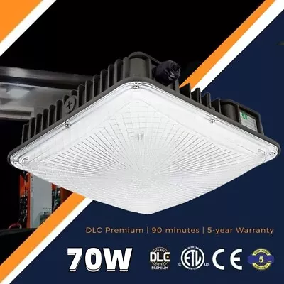 70 Watt LED Gas Station Canopy Light Fixture IP65 Outdoor Carport Ceiling Lights • $87.99